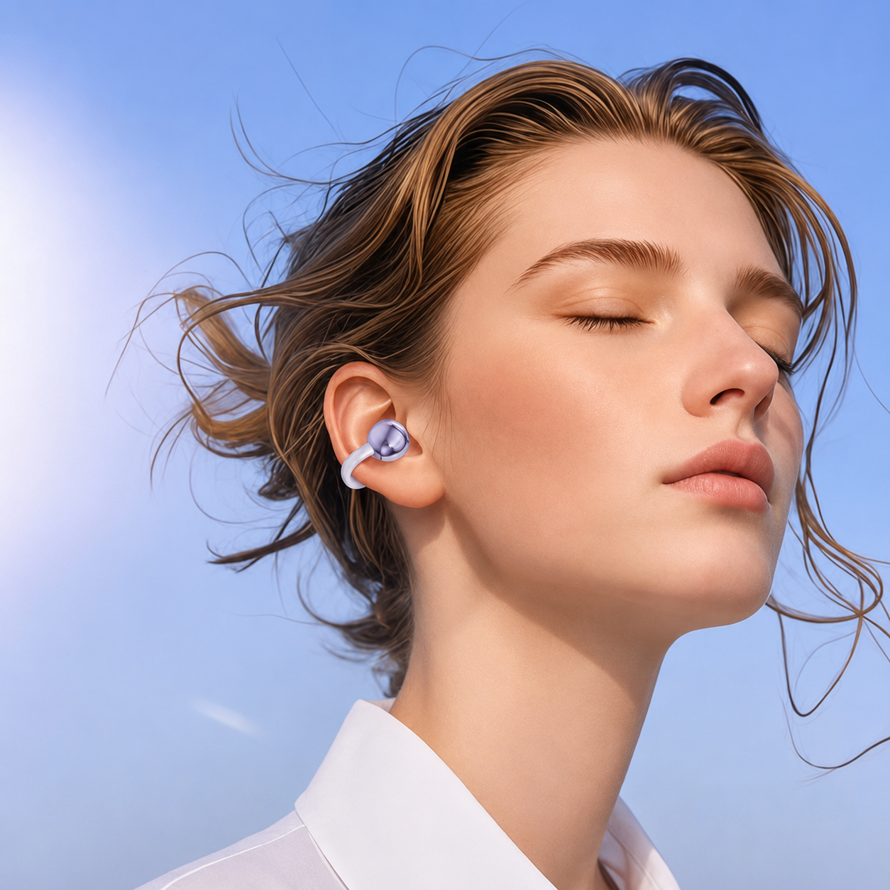 AI Translation Clip-On Earbuds