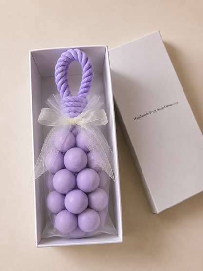 Handmade Grape Soap Ornament